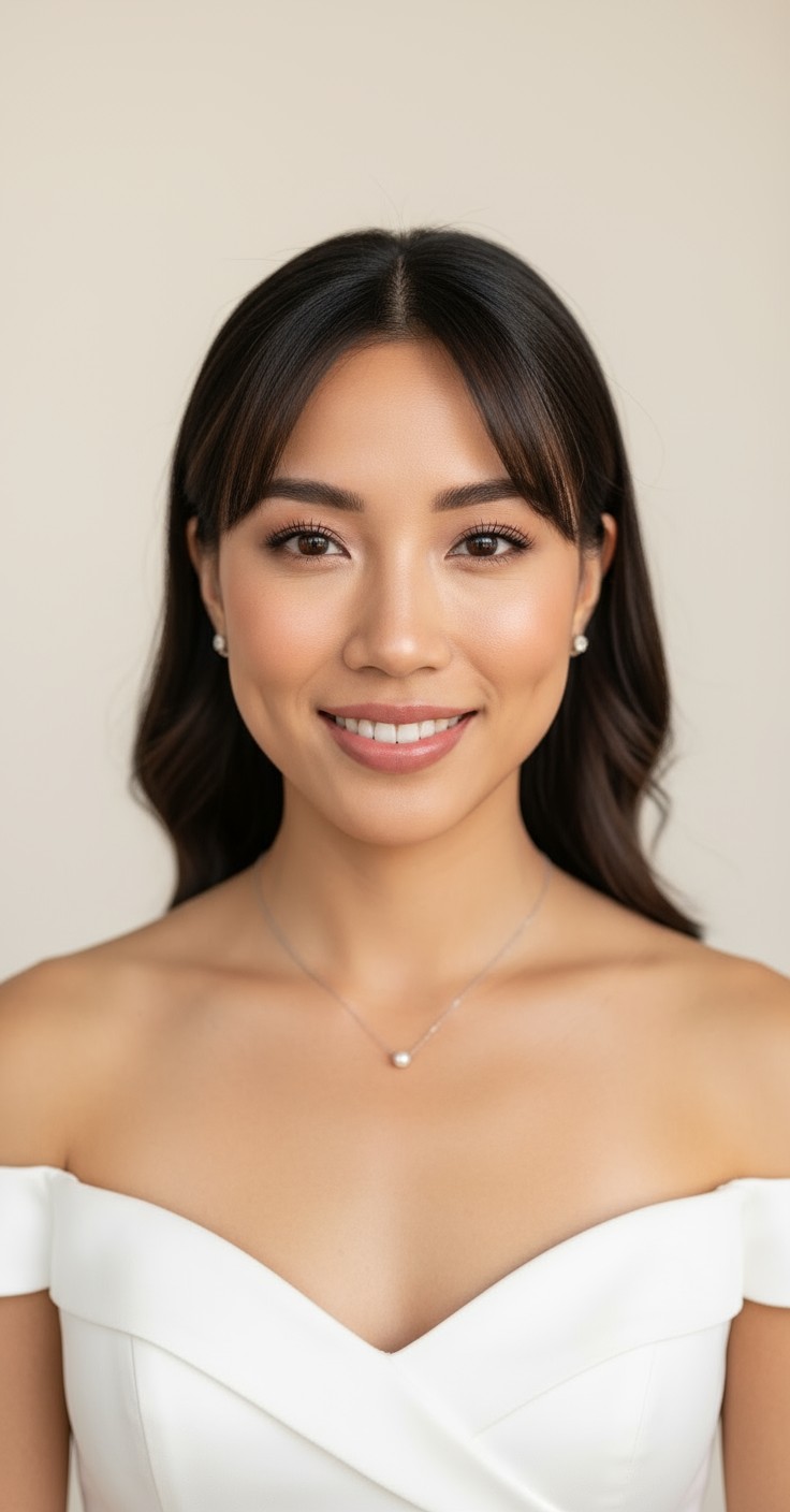 After Bangs Wedding Hair